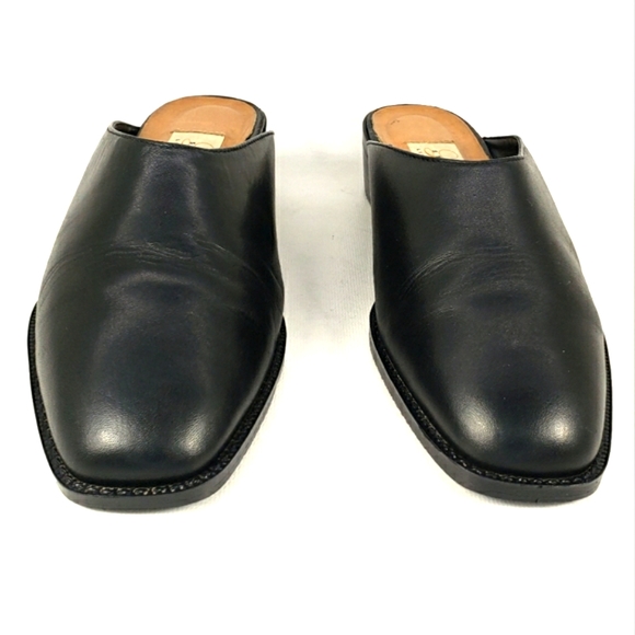 Life Stride Studio, Black Leather Slip On, Square Toe Mules. Women's Size 7.5M - Picture 7 of 12